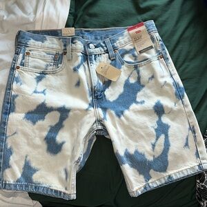 Levi’s 412 slim bleached jean shorts (men’s)